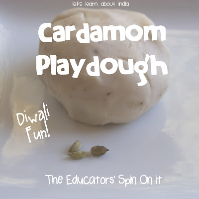 Create Cardamom Scented Playdough with Kids for Diwali Fun from The Educators' Spin On It