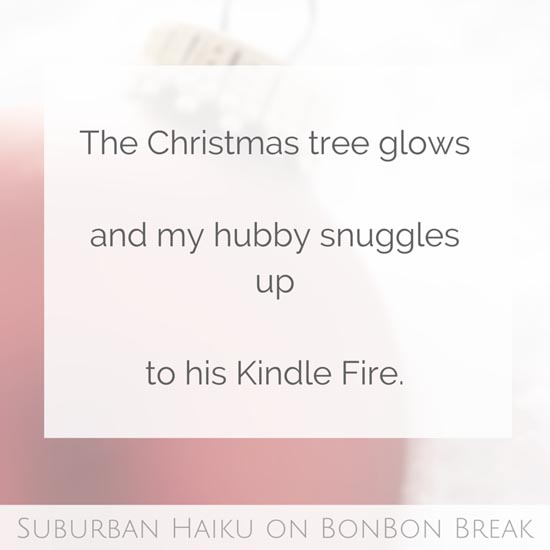  Peyton's cheeky Christmas Haikus are perfect to help us slip into holiday cheer. This time her poetry weaves its way around the Christmas Tree. Enjoy!