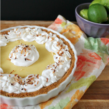 Lime Tart with Whipped Coconut Cream