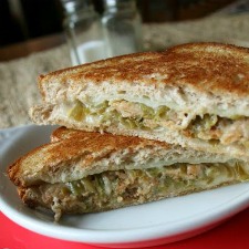 green bean casserole grilled cheese sandwich