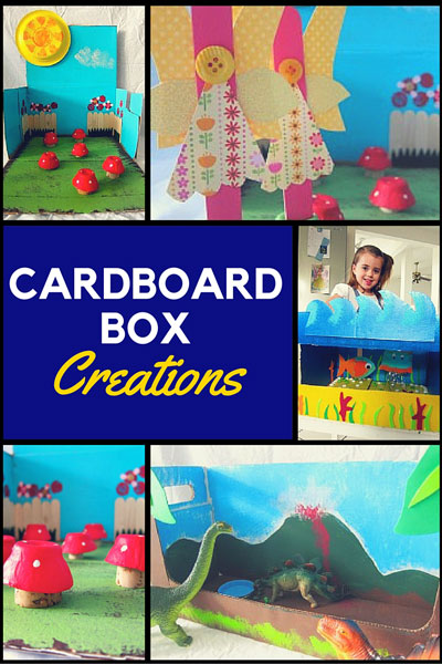 These fun cardboard creations will help spark your =child's imagination