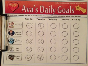 Daily Goal Chart