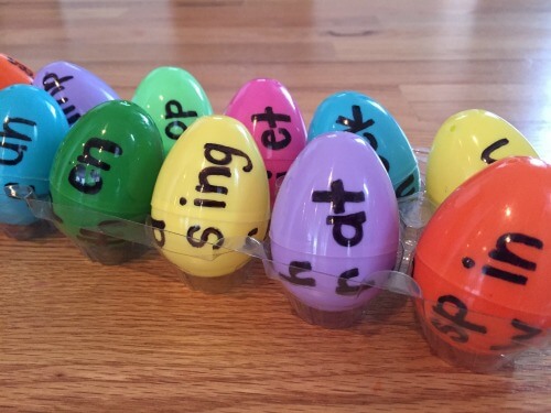 DIY Easter Egg Word Family Game for Kids