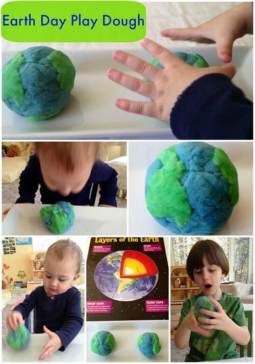 Earth Day Play Dough for Toddlers and Preschoolers