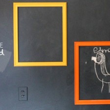 Interactive Chalkboard Gallery Wall