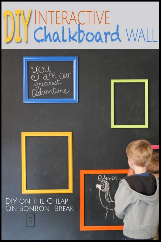 DIY Chalkboard Interactive Wall