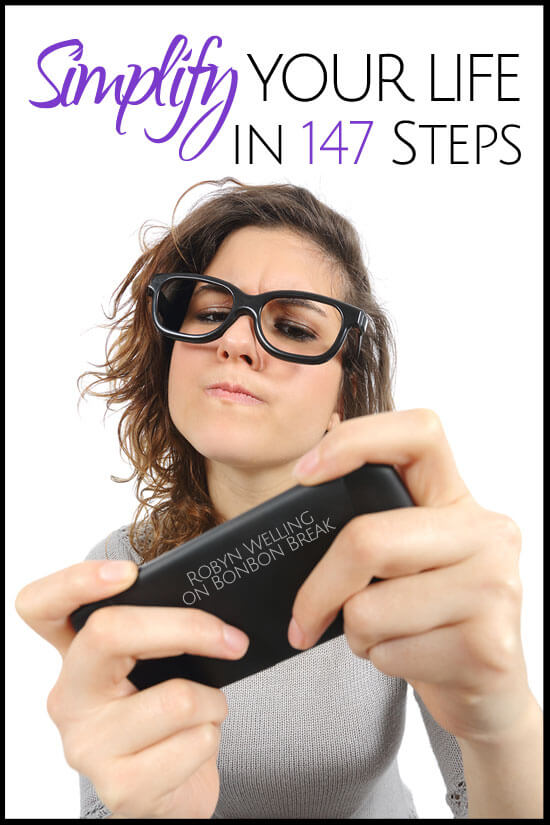 Simplify Your Life in 147 Steps...no problem (humor)