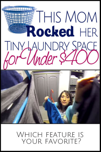 This mom of 6 rocked her tiny laundry space for UNDER $400. We are loving ALL of the tips and tricks!
