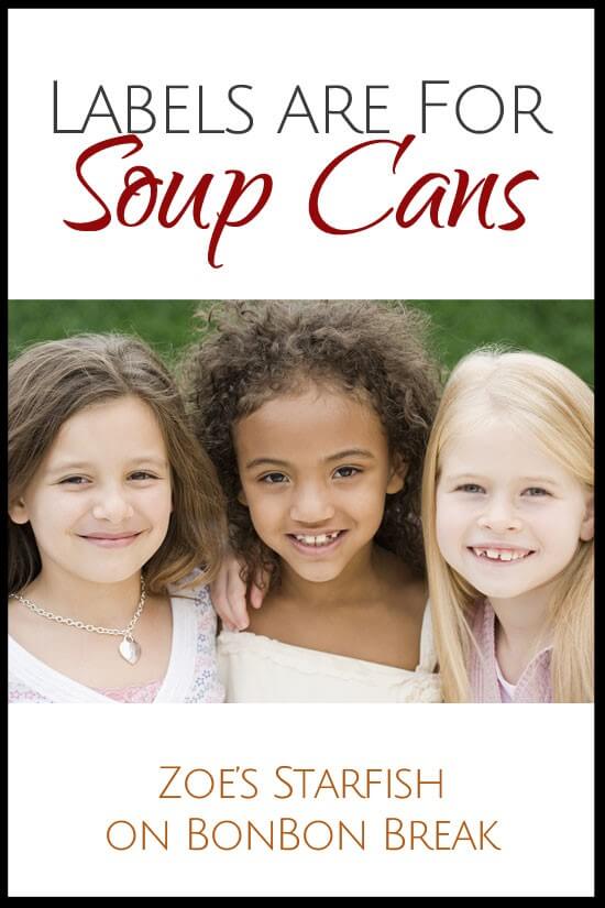 Labels are for soup cans