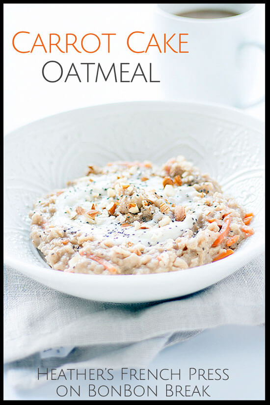 Have dessert for breakfast with this simple, healthy recipe that combines two greats -- carrot cake and oatmeal!
