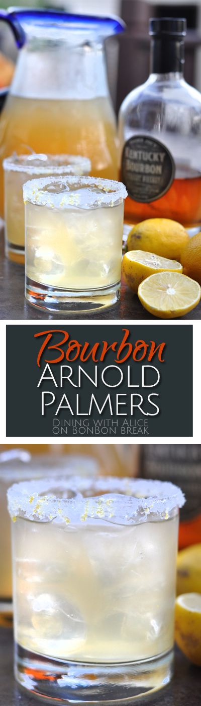 The subtle bourbon flavor in these Arnold Palmer cocktails mixes with tea and lemonade to create a refreshing summer beverage.