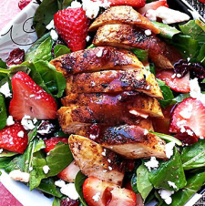 Blackened Chicken & Strawberry Salad