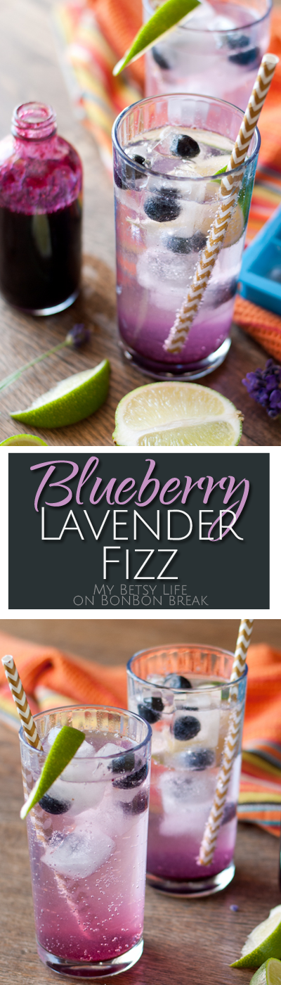 The drinks get a double dose of blueberry -- one as lavender-infused blueberry syrup and another as clever blueberry ice cubes designed to keep your beverage cold. 
