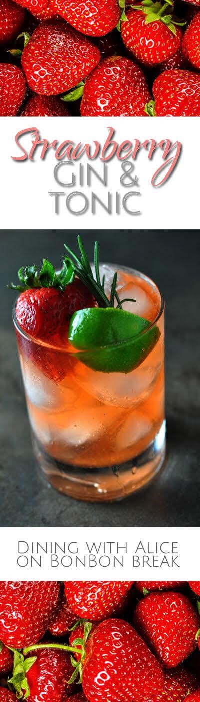 The classic Gin & Tonic gets a delicious twist with strawberry syrup for a Strawberry Gin & Tonic.