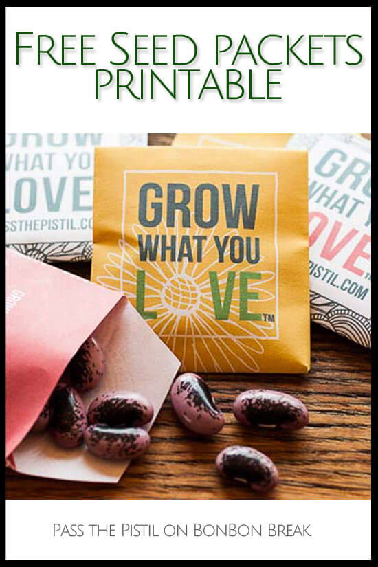 Grow What You Love: Free Printable Seed Packets