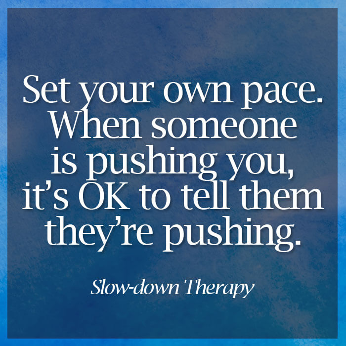 Set Your Own Pace