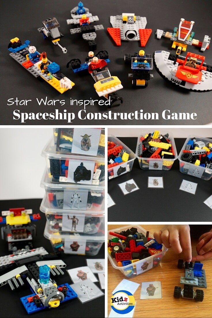 Star Wars inspired DIY Spaceship Construction Game for your little Padawan in training 