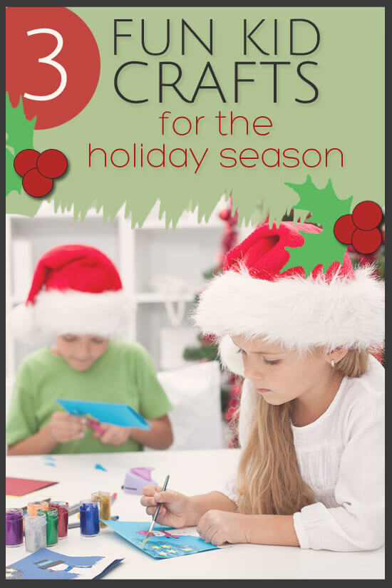 Working with kids to create crafts for the holiday season is a great way to reestablish a connection during this busy time of year.