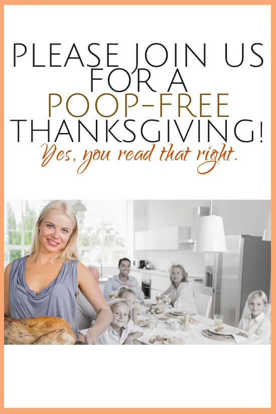 Please Join Us for a Poop Free Thanksgiving