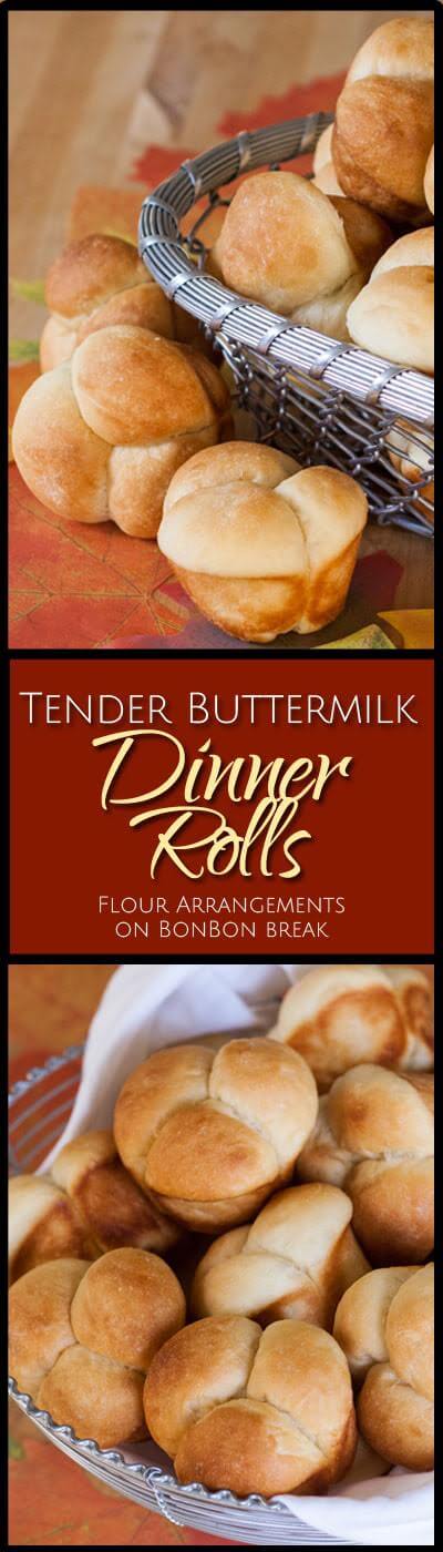 These Buttermilk Dinner Rolls are light and delicate without feeling insubstantial. Their rich, buttery flavor makes them perfect rolls for holiday meals.