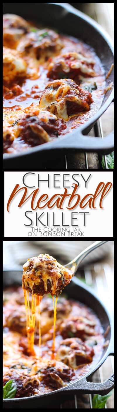 This Cheesy Meatball Skillet delivers flavor and warmth that will satisfy your belly and lift your spirits. Eat right out of the skillet! Why not?