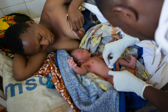 WaterAid works to provide safe, clean water to hospitals, to avoid newborns catching sepsis.