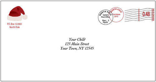 Free Letter from Santa Envelope