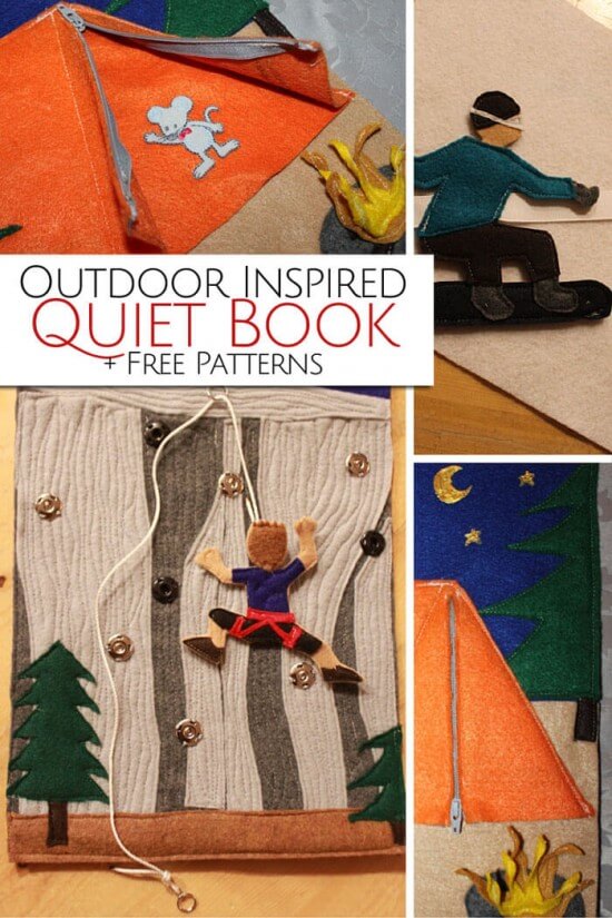 Outdoor Inspired Quiet Book + Free Patterns