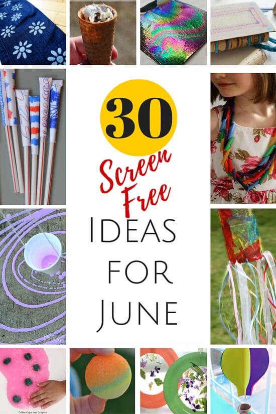Screen Free Ideas for June | BonBon Break