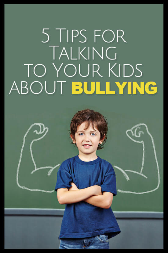 Great parenting hints for talking to your kids about bullying