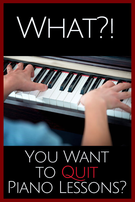 Some things are worth insisting upon, but this one isn’t. Stay calm when your child wants to quit piano lessons.