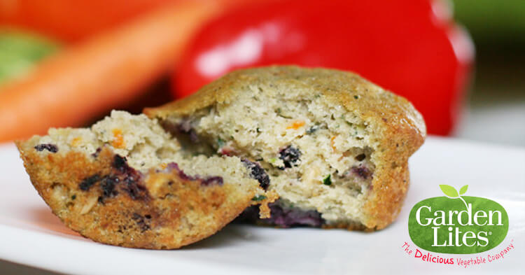 Healthy Snacks from Garden Lites: Oat Blueberry Muffins