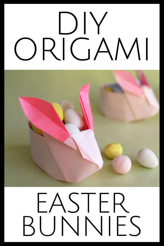 These are the cutest little origami Easter Bunnies and they are easy, too!