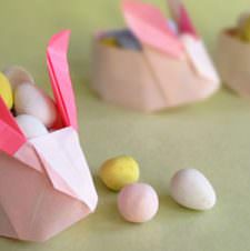 How to Make an Origami Easter Rabbit Basket