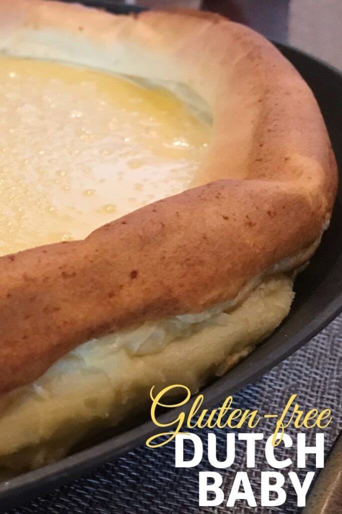 This easy gluten free Dutch Baby recipe is perfect for holiday breakfasts or a simple weekend brunch. 