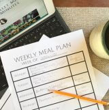 meal planning with easy dinners