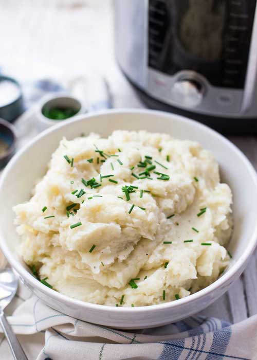 Pressure Cooker Garlic Mashed Potatoes by Simply Recipes